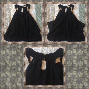 Layered Black Sheer Tank sz. S